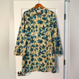 Old Navy Floral Jacket in Blue and Green